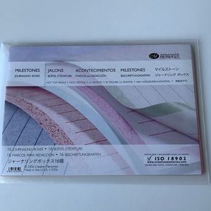 NIP Creative Memories Milestones Journaling Boxes